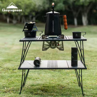 Campingmoon CK-2G IGT Modular Outdoor Camping Double layer Folding Table 2026