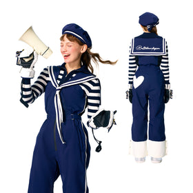 BCG Navy-Style Snow Bibs