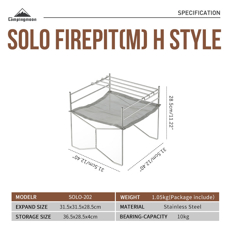 Camping Moon Solo Grill Set Solo-202