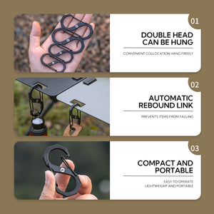 Campingmoon Carabiner Clips – 2Pcs