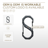 Campingmoon Carabiner Clips – 2Pcs