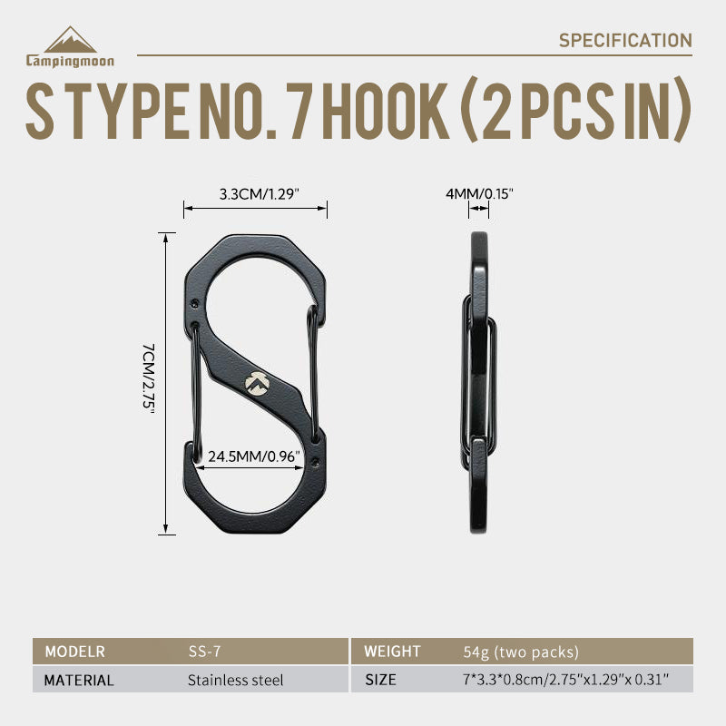 Campingmoon S Hooks – No.7