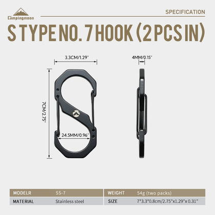Campingmoon S Hooks – No.7