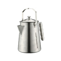 Campingmoon Incineration Kettle (stainless steel) with wide spout and bail handle
