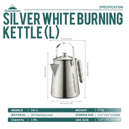 Campingmoon Incineration 1.8L Kettle