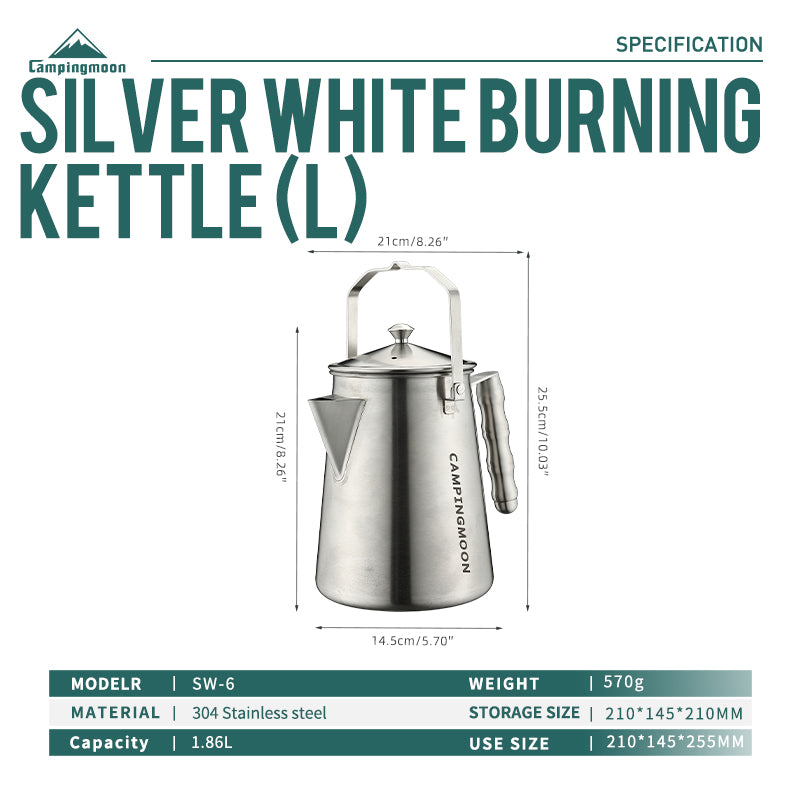 Camping Moon SW-6 Incineration 1.8L Kettle (2026)