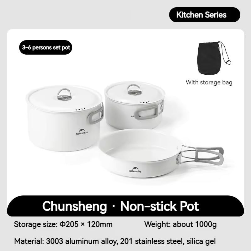 Naturehike Ceramic Non-Stick Pot Set (2026)