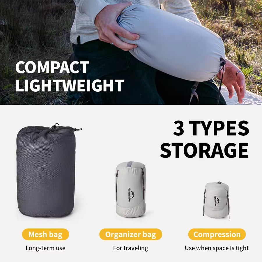 Naturehike Cicada Wing CW700 Down Envelope Sleeping Bag - With Hood (2026)