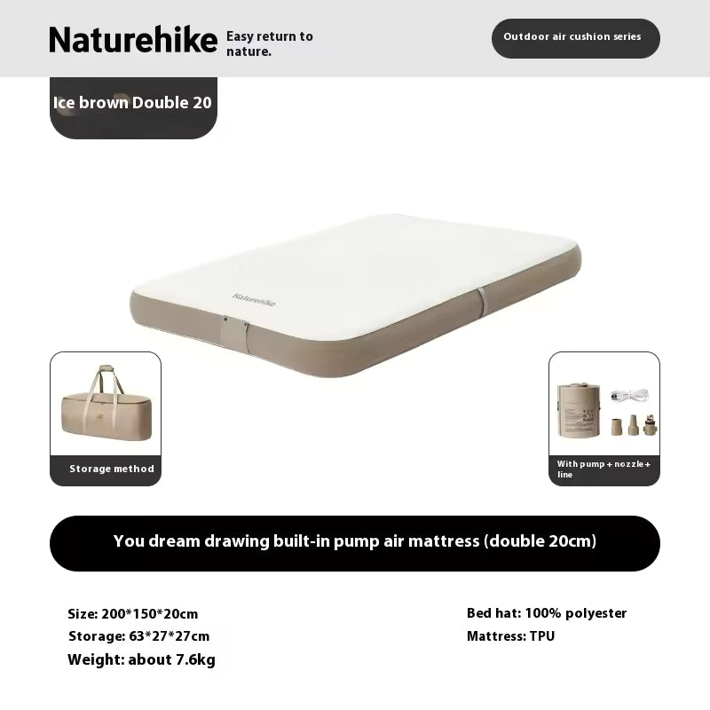Naturehike You meng built-in pump air mattress - 30cm