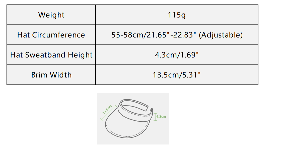 Beneunder UL56924 Guji S24 - Women's Sun Visor Hat Upf50+