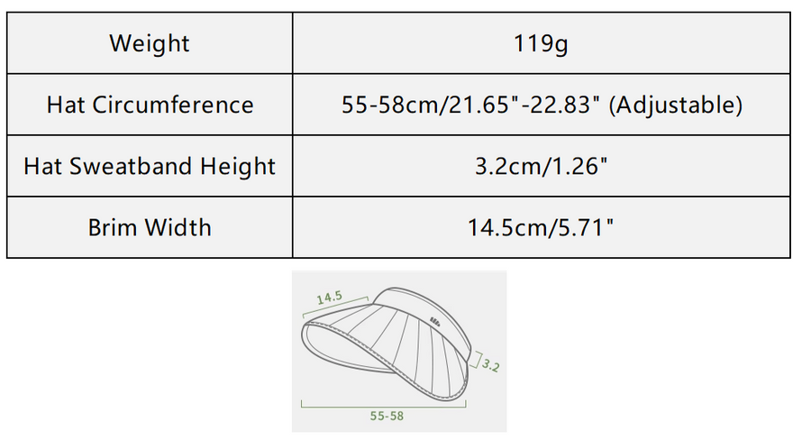 Beneunder BM56124 Bouffancy - Women's Sun Visor Hat Upf50+