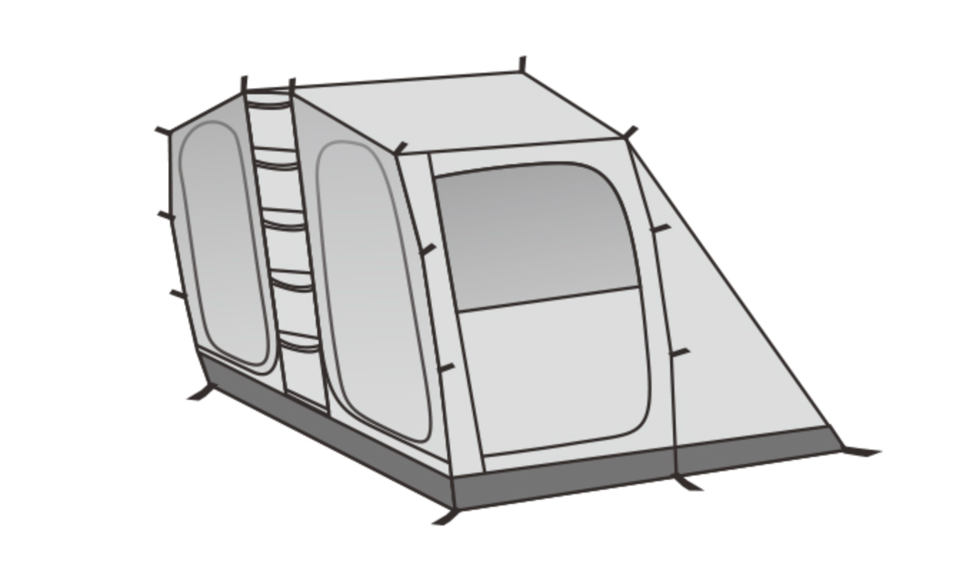 Mobi Garden Holiday Stars High End Tunnel Tent with One Inner Tent