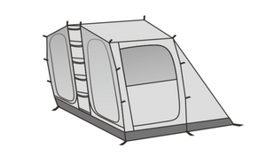 Mobi Garden Holiday Stars High End Tunnel Tent with One Inner Tent