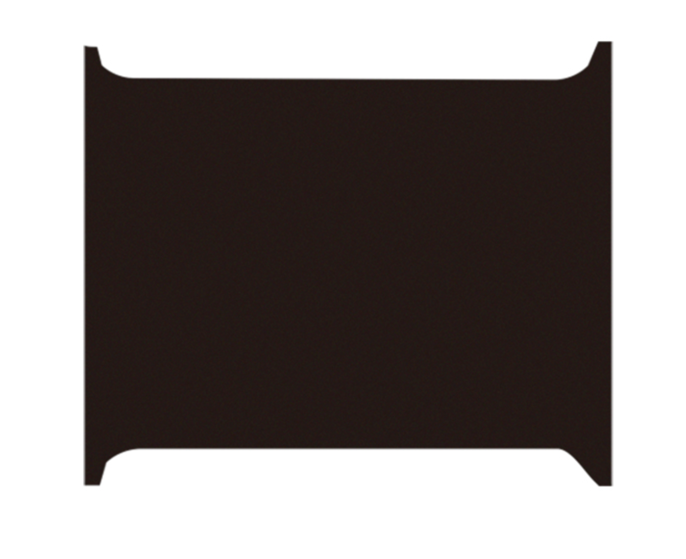 Mobi Garden LS 70D ceiling liner panel shown flat in dark brown