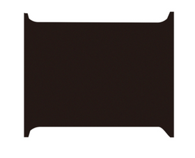 Mobi Garden LS 70D ceiling liner panel shown flat in dark brown