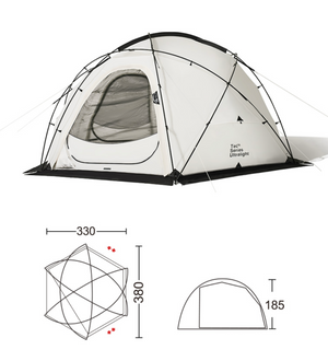 Mobi Garden Commander 185 Geodesic Dome Tent Set