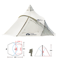 Mobi Garden Era Courtyards 290 Pyramid Tent Set