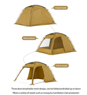 Naturehike Dune 7.6 One Bedroom One Room Tent Earthy Yellow