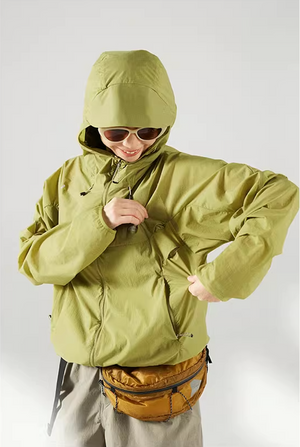 Blue Basic Hooded Sun Protection Jacket