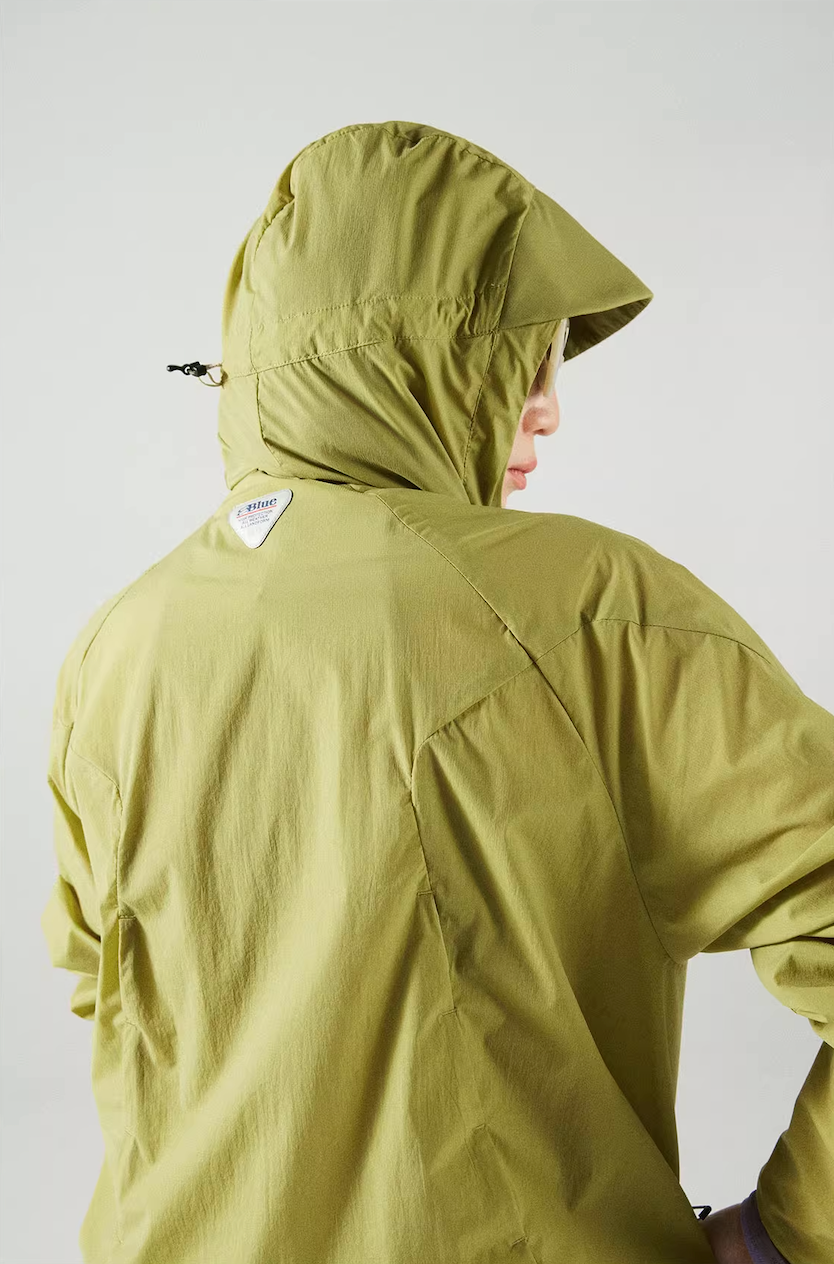 Blue Basic Hooded Sun Protection Jacket