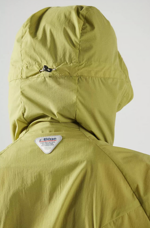 Blue Basic Hooded Sun Protection Jacket