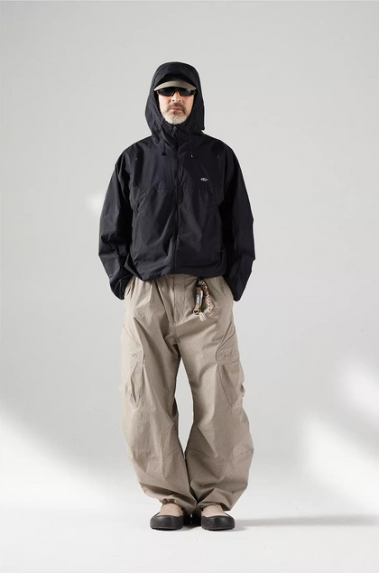 Blue Basic Hooded Sun Protection Jacket