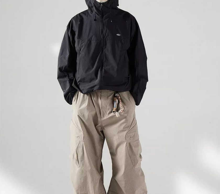 Blue Basic Hooded Sun Protection Jacket