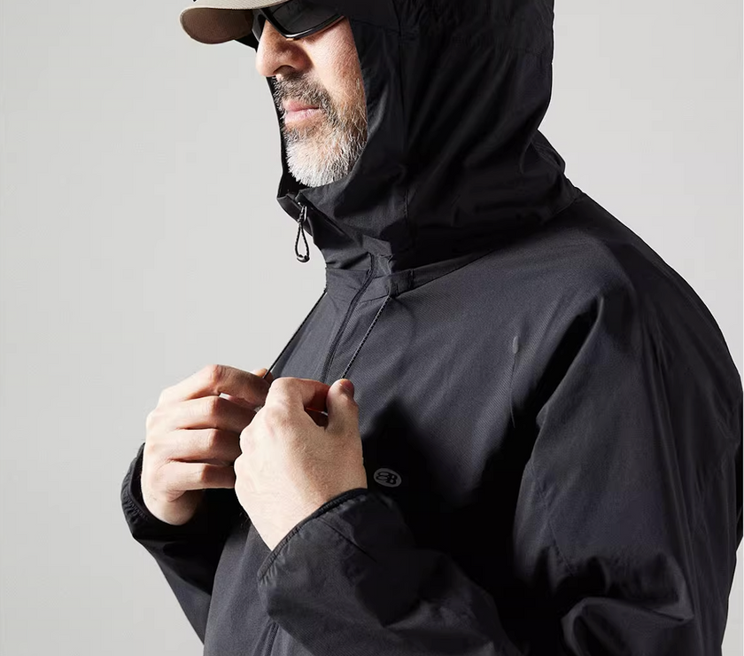 Blue Basic Hooded Sun Protection Jacket