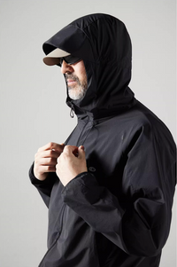 Blue Basic Hooded Sun Protection Jacket