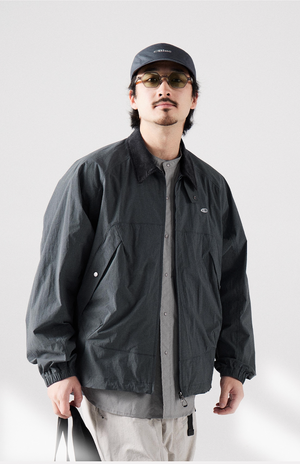 Blue Large Pocket Lapel Jacket