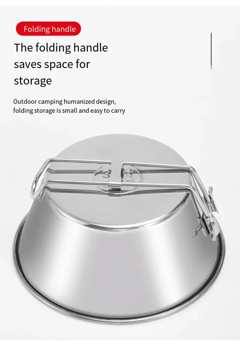 Ensemble de 3 tasses Sierra de camping en acier inoxydable【Sélection limite】