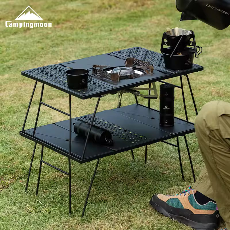 Campingmoon CK-2G IGT Modular Outdoor Camping Double layer Folding Table