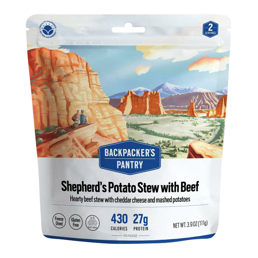 Backpacker's Pantry Shepherd's Potato Stew with Beef freeze-dried meal pouch