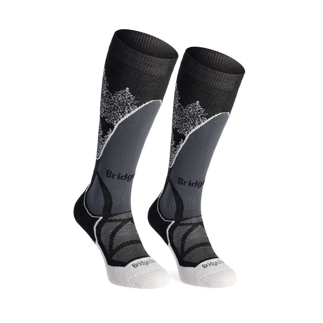 Bridgedale Black Midweight Merino Performance Ski Socks - Women's