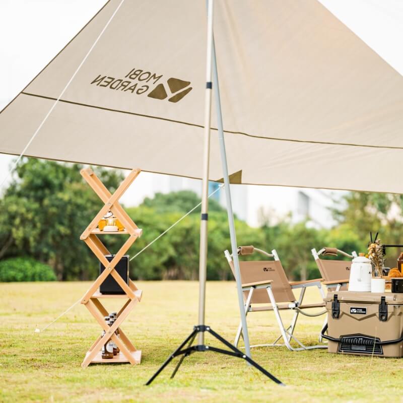 Mobi Garden Medium Sky Dome Oxford Cloth Tent with Vinyl and Silver Coated Tarp 410