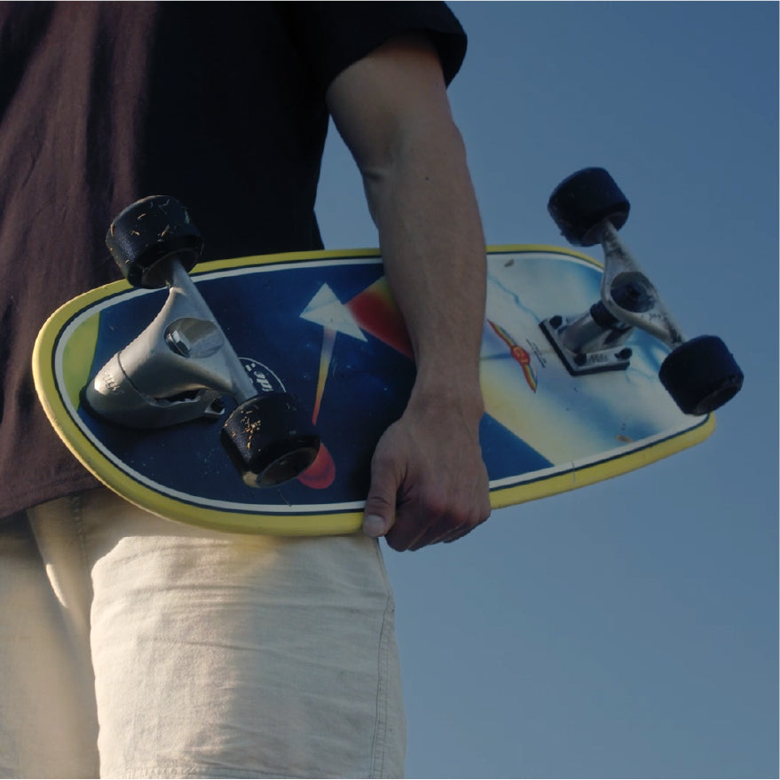 Hot Buttered 31'' Surf Skateboard - Magic Egg - Rainbow Laser