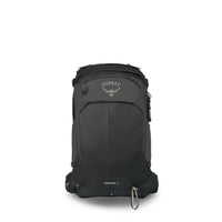 Osprey Stratos 24 ventilated hiking backpack front view in Raven Black