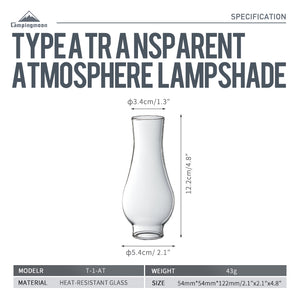 Campingmoon Lamp Glass Globe T-1-AT