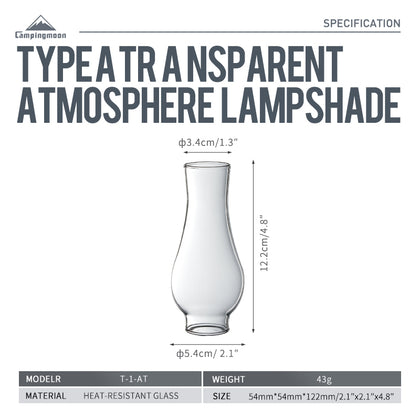 Campingmoon Lamp Glass Globe T-1-AT