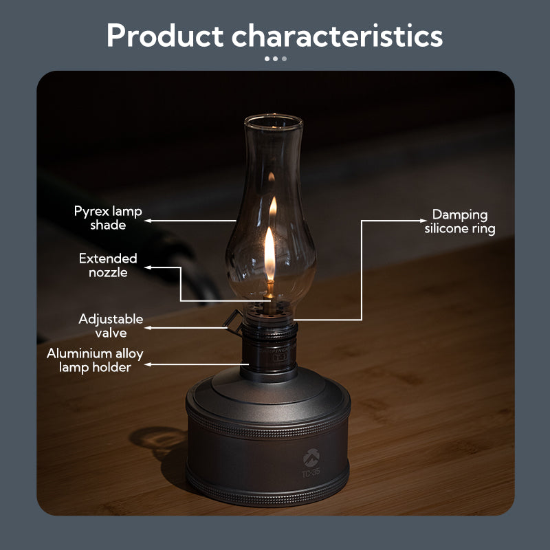 Campingmoon Lamp Glass Globe T-1-AT