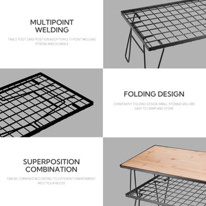 Campingmoon Foldable Storage Rack