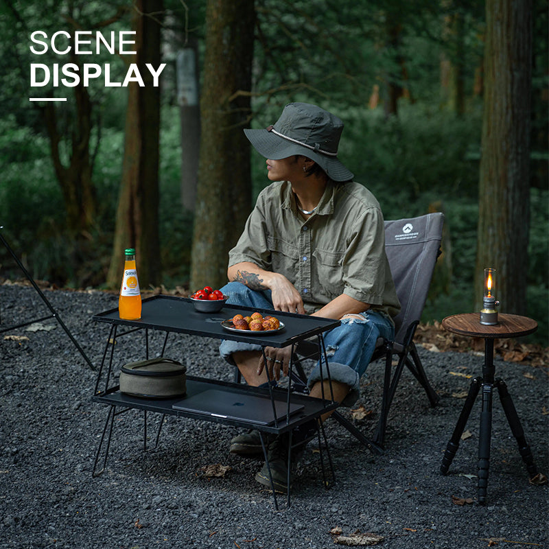 Campingmoon Foldable Storage Rack