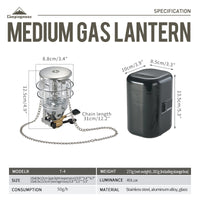 Campingmoon Medium Gas Lamp