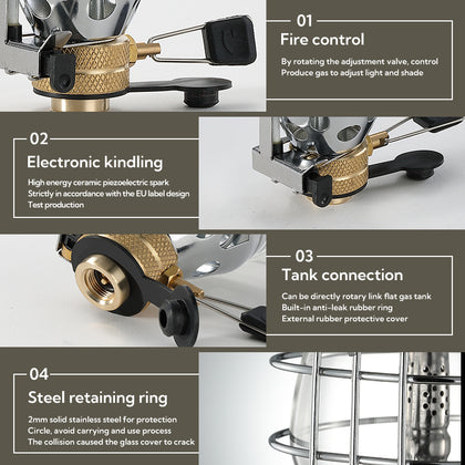 Campingmoon Medium Gas Lamp