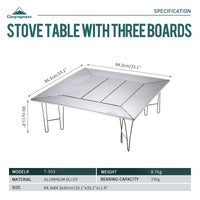 Campingmoon Grill Table Medium T-503