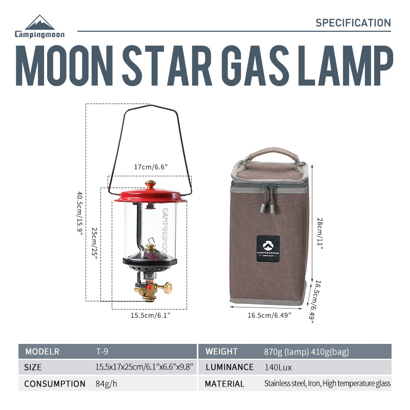 Campingmoon Moon Star Gas Lamp