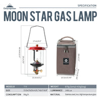 Campingmoon Moon Star Gas Lamp