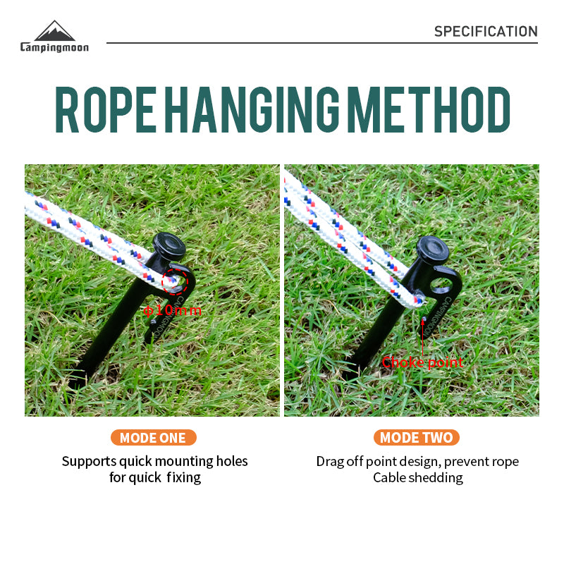 Camping Moon Steel Pegs 8Pcs (2026)