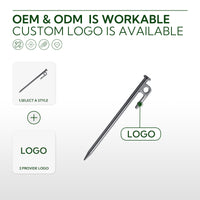 Campingmoon Steel Pegs 30cm – 8Pcs