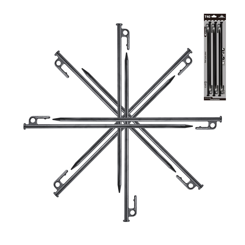 Campingmoon Steel Pegs 40cm – 6Pcs
